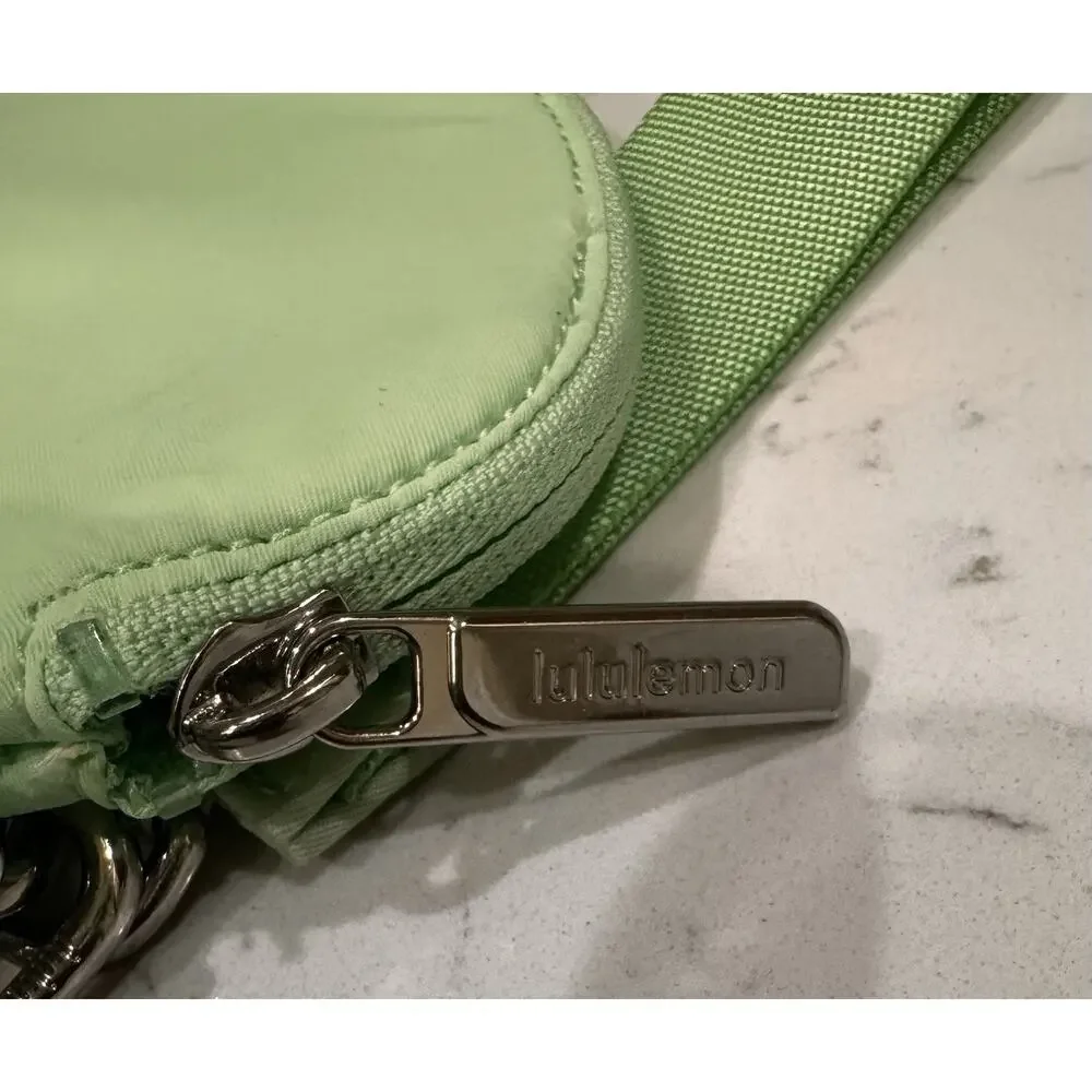Lululemon Dual Pouch Wristlet Citrus Lime And Green Colorway